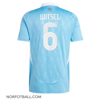 Billige Fotballdrakt Belgia Axel Witsel #6 Replika Bortedrakt EM 2024 Kortermet